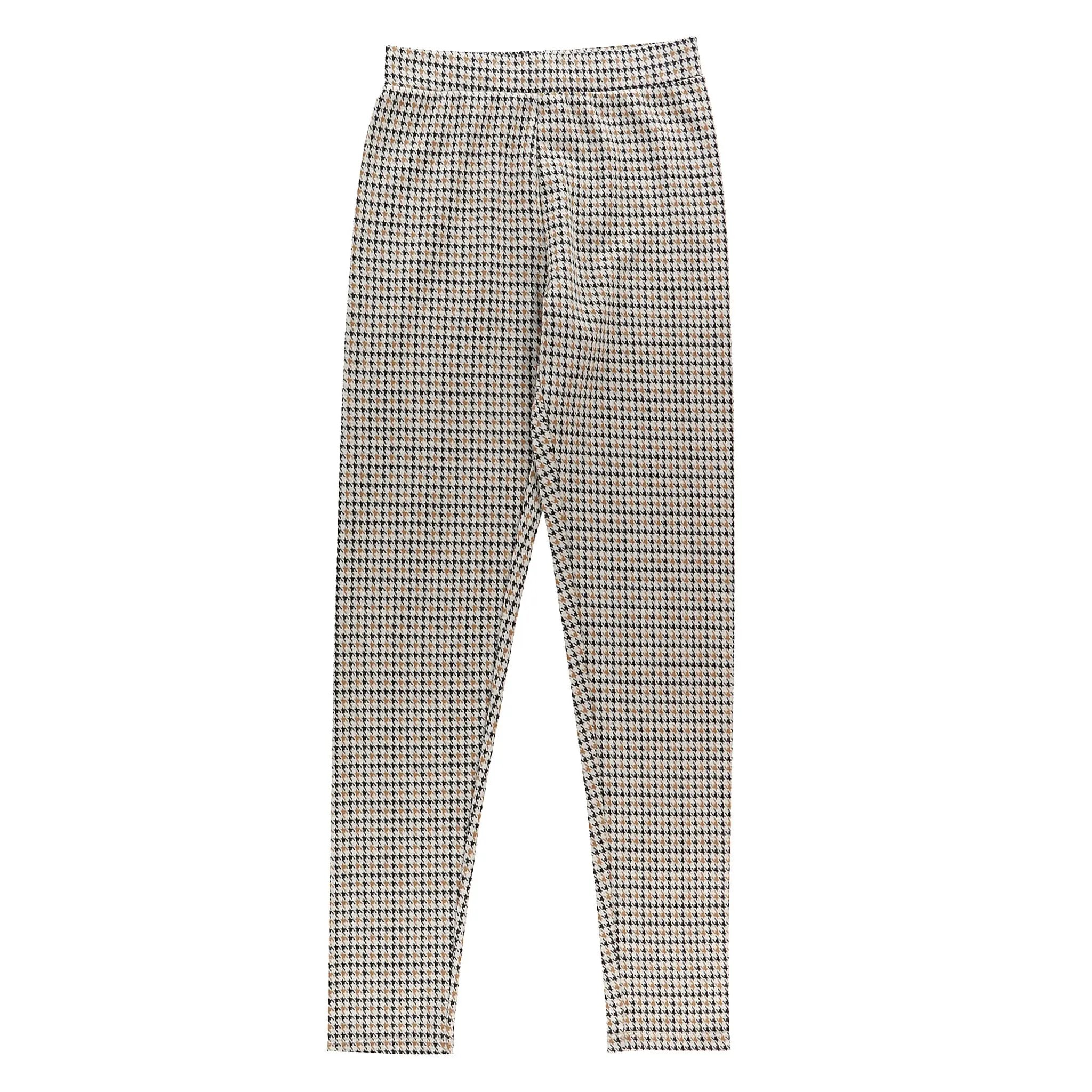 Look Jegging Pied de Poule Fleurs 7-14ans
