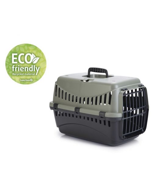 Beeztees Reismand Gipsy Eco - Kattenvervoersbox - 46x31x32 cm Groen