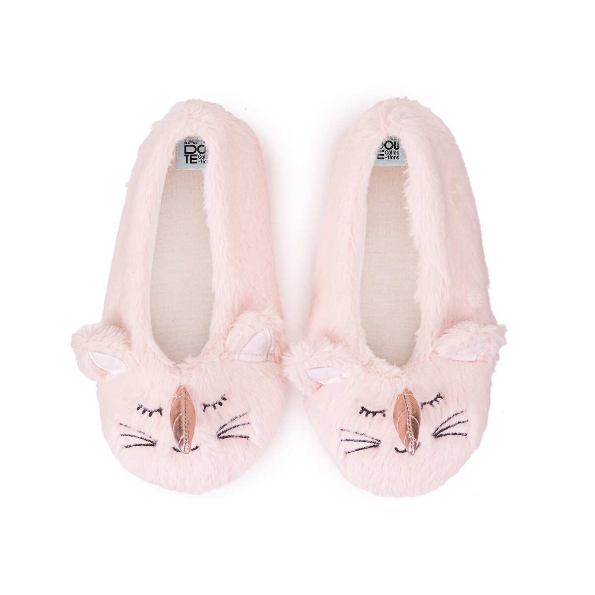 COLEÇÃO LA REDOUTE<br>Pantufas de sherpa com cabeça de unicórnio