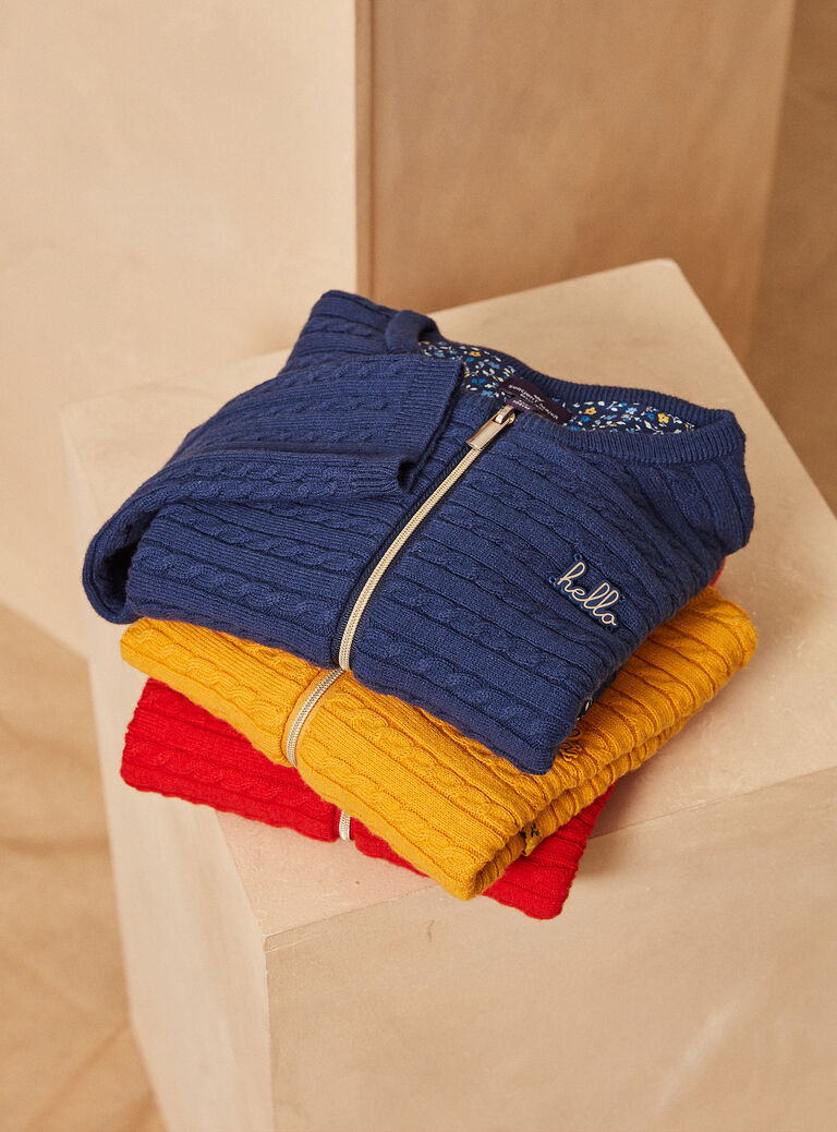 Gilet à manches longues rouge