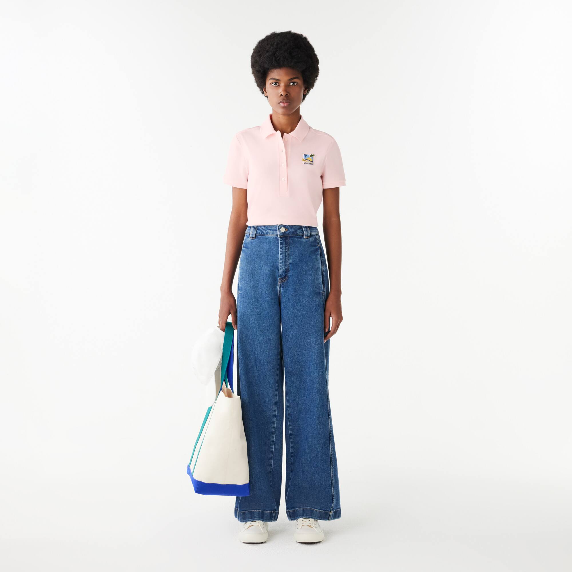 Polo slim fit édition Club Med Manches Courtes - Rose - Lacoste - Femme