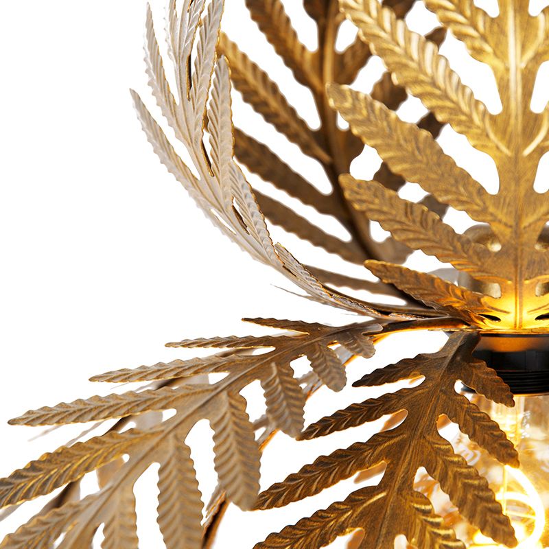 Vintage hanglamp goud veren - Botanica