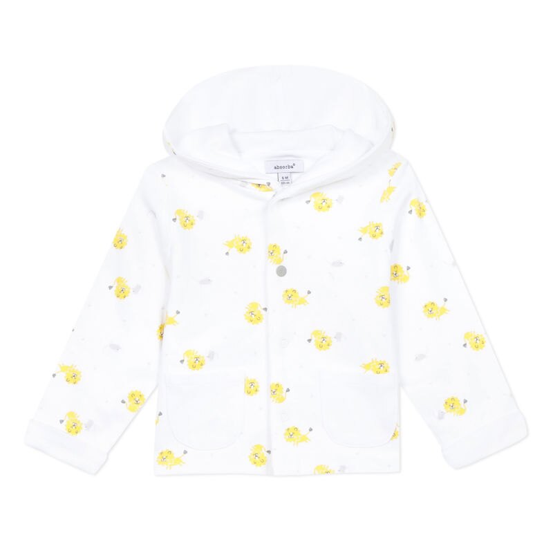 Manteau blanc ouatiné imprimé lions naissance Absorba Aucune nuance