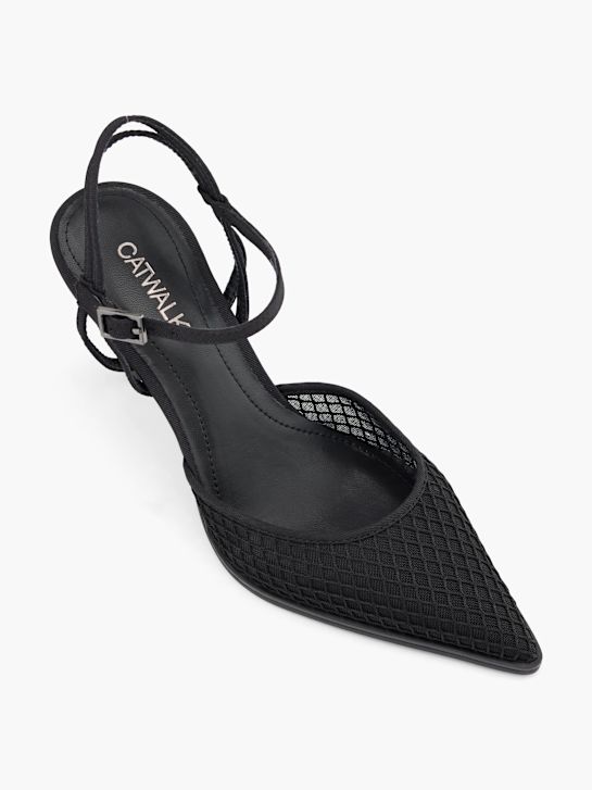 Catwalk Spangenpumps Schwarz
