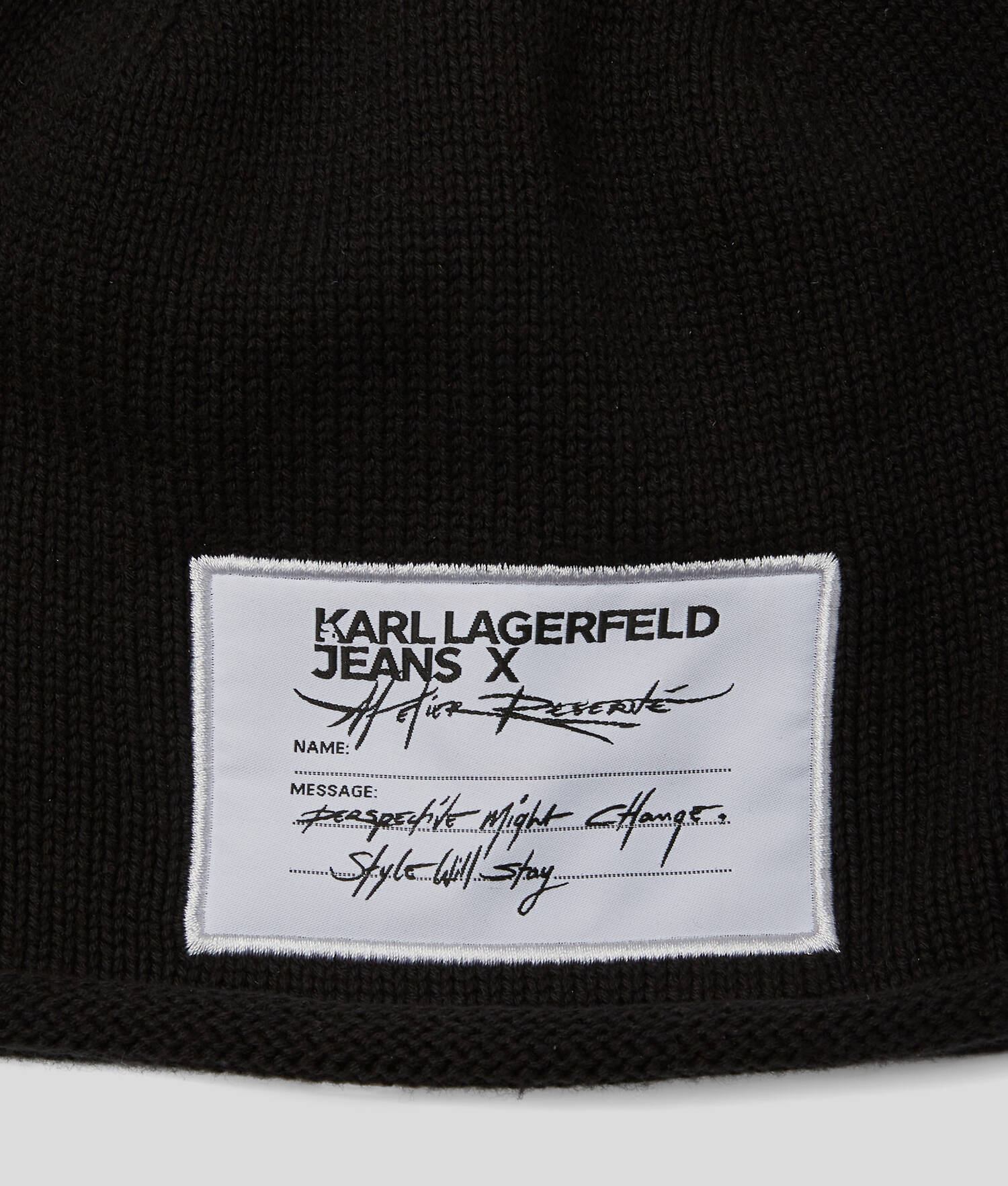 BONNET KLJ X ATELIER RESERVÉ - Noir lavé