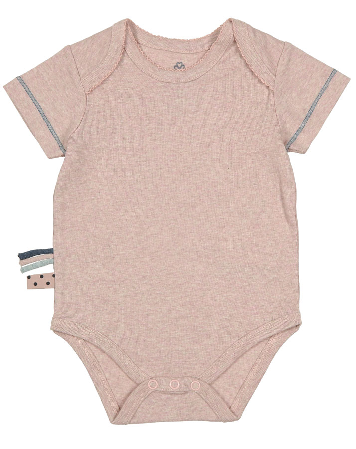 Kurzarm-Body AYLIN UNI in rose melange
