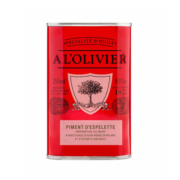 Huile d’olive vierge extra au piment d’Espelette