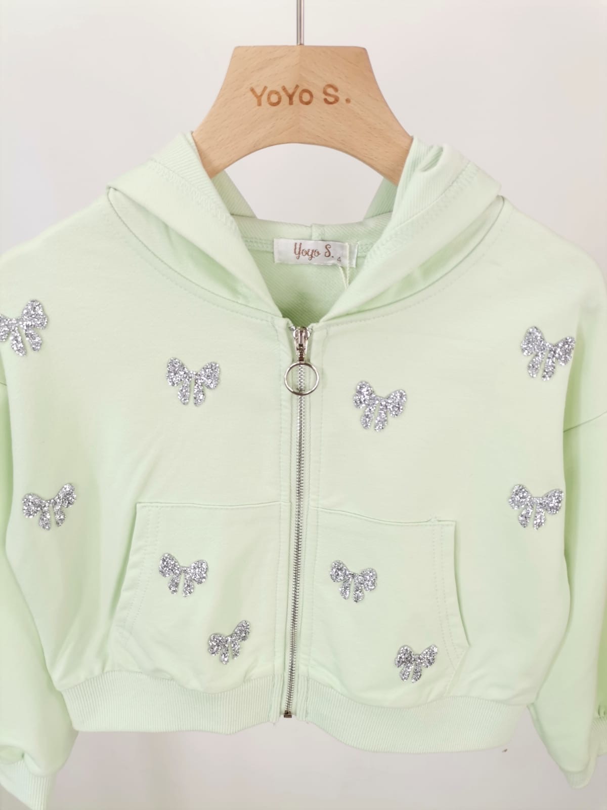 Your shiny bow vest - groen