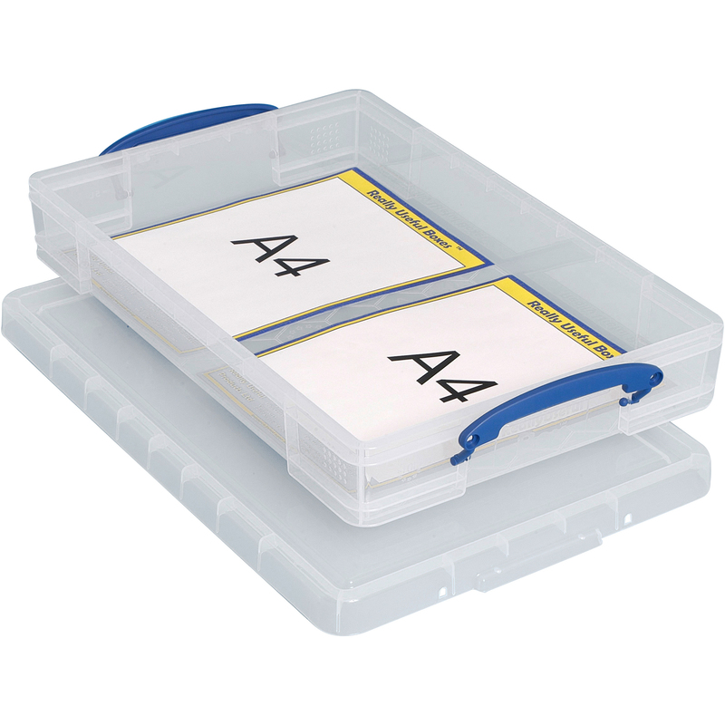 Really Useful Box Aufbewahrungsbox, 52 x 8.5 x 34 cm, 10 l, transparent
