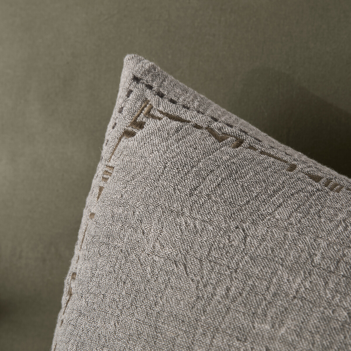 LA REDOUTE INTERIEURS<br>Fronha reversível em tetra/linho, Thesari