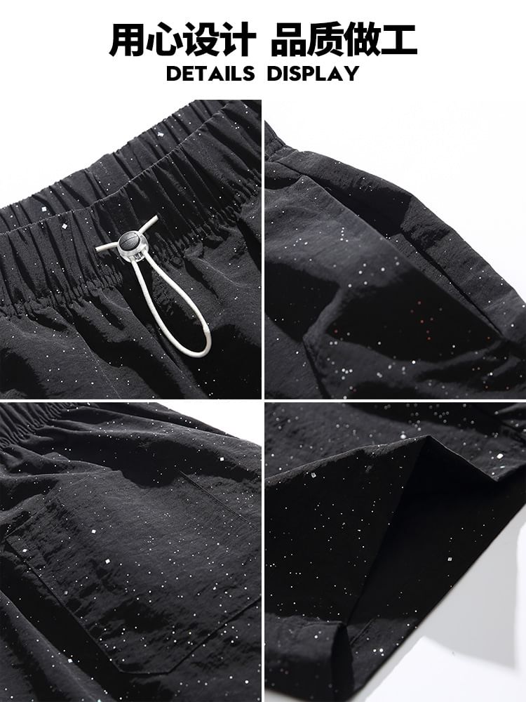 Soulcity - Shorts met trekkoord en print