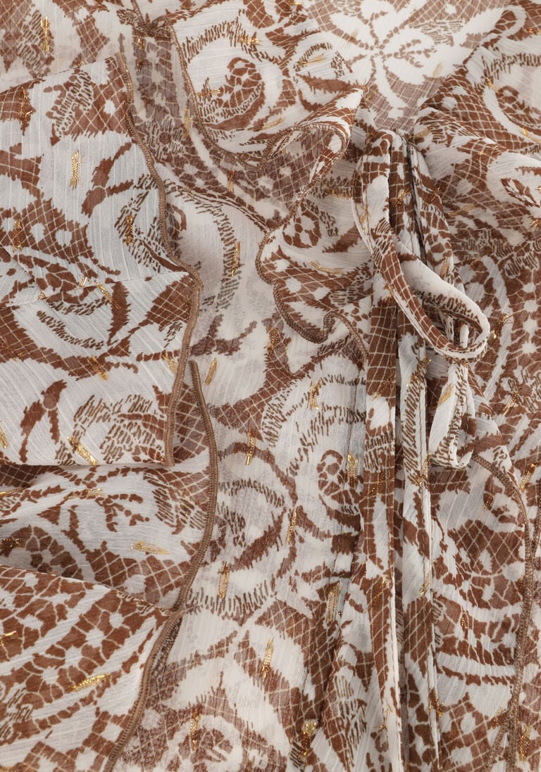 LIU JO beige liu jo blouse tess creponne lure