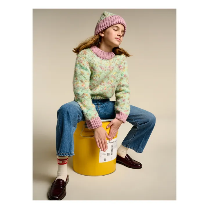 Bellerose Pull Aumia Chiné | Bleu céladon