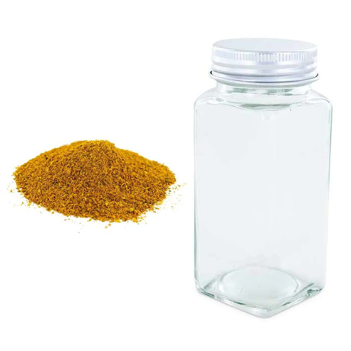 Flacon à épices poudreur + curry fort 50 g Aromandise
