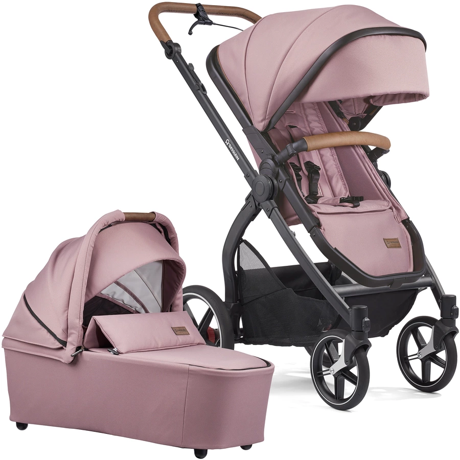 GESSLEIN Kombikinderwagen FX4 Life mit Handbremse, rose