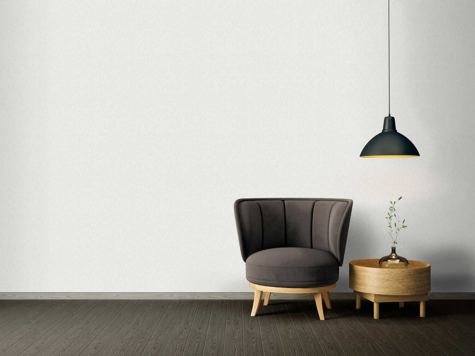 Papiertapete BLACK & WHITE - grau - 10 Meter