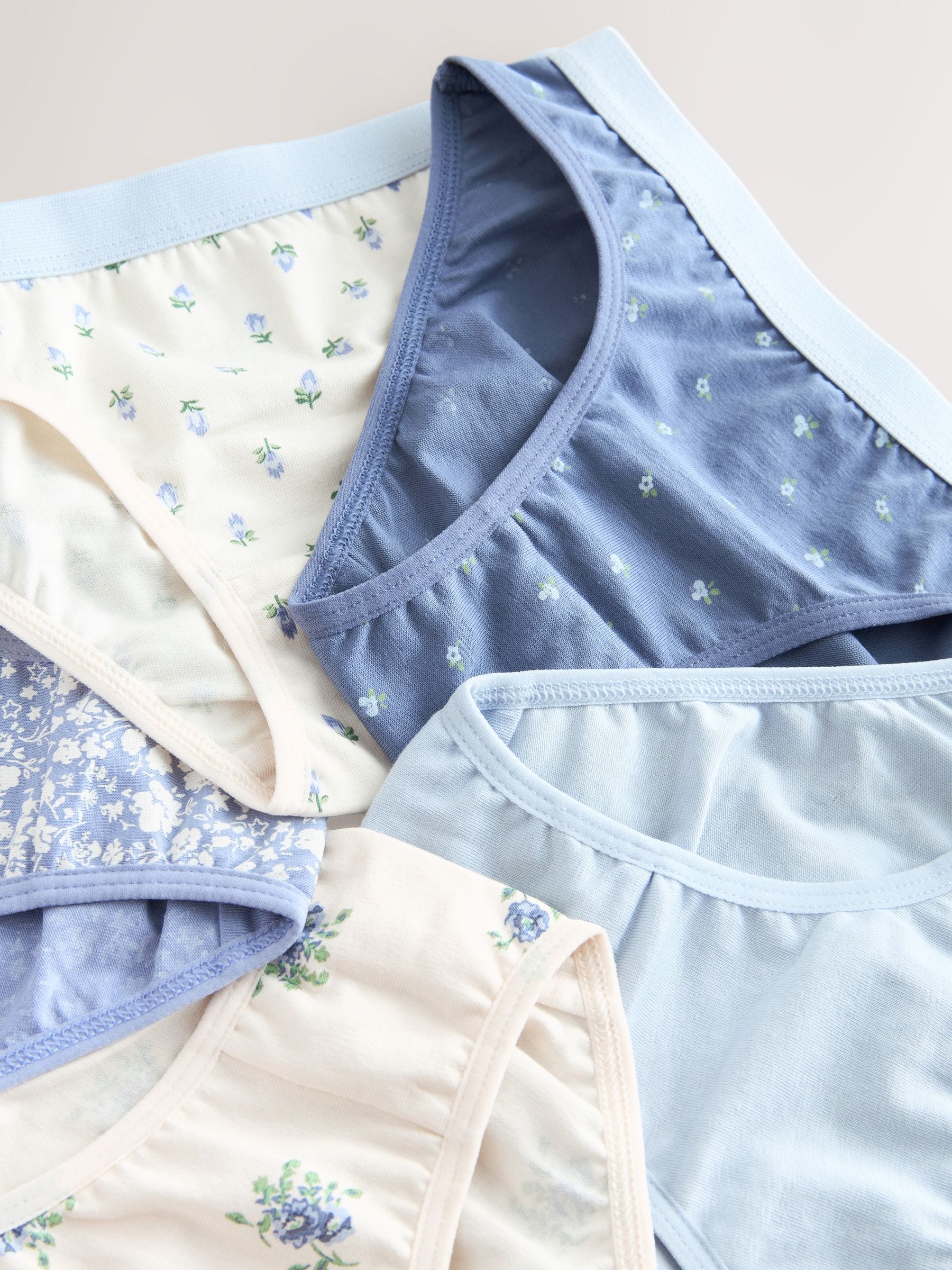 Blauw - Set van 5 Bikini Onderbroeken (1.5-16jr)