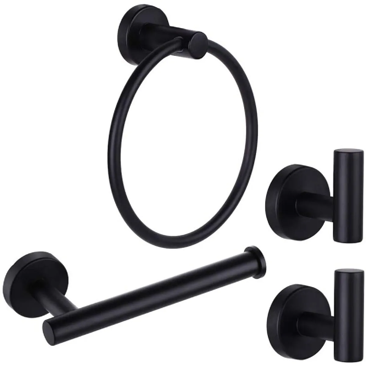 Universal Kit Matériel Salle de Bain Noir