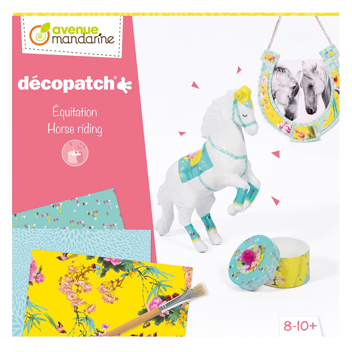 Coffret créatif Decopatch équitation