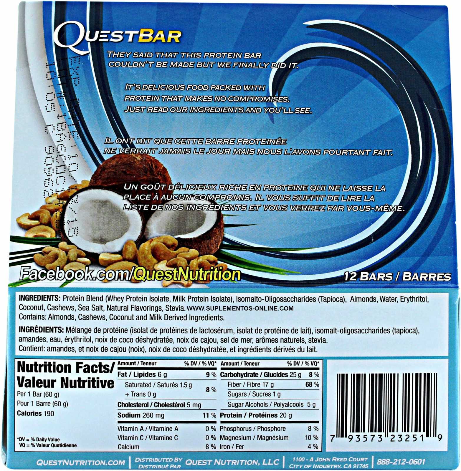 Quest Nutrition Barrita Quest 60 g