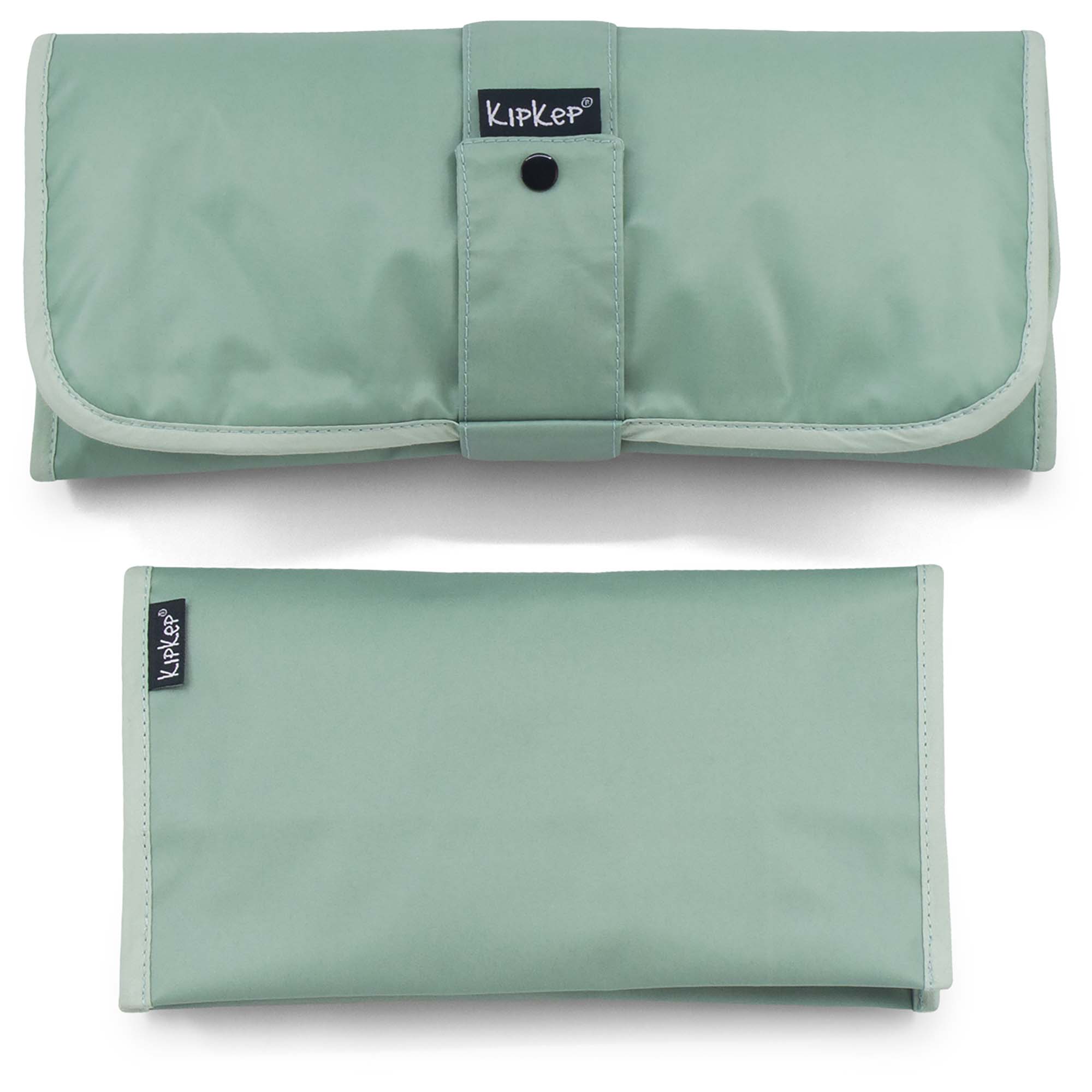 KipKep verschoningsmatje+luieretui combiset Pale Green