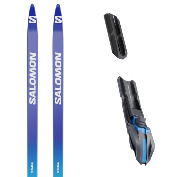 Pack ski de fond SALOMON S/RACE ESKIN JUNIOR + PROLINK SHIFT JR CL BLUE/BLACK/WHITE