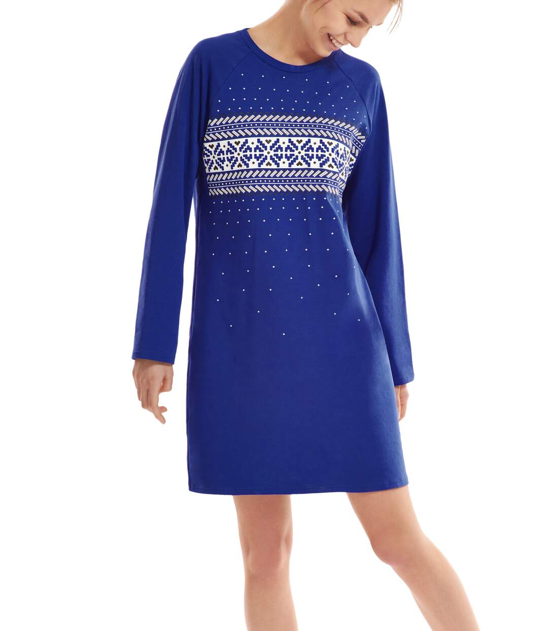 Chemise de nuit manches longues Starlight Lisca Cheek