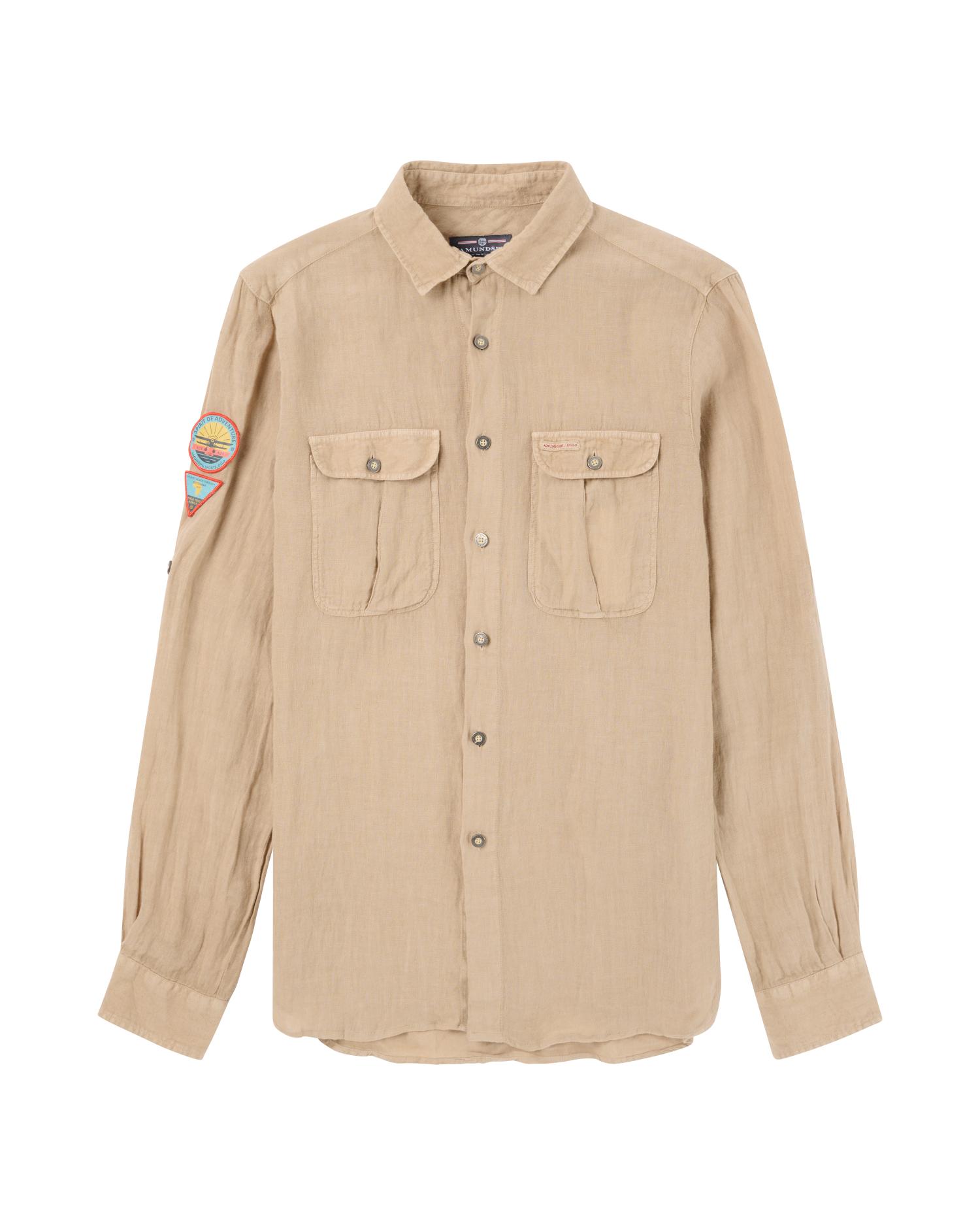 Amundsen Safari Linen Shirt Desert