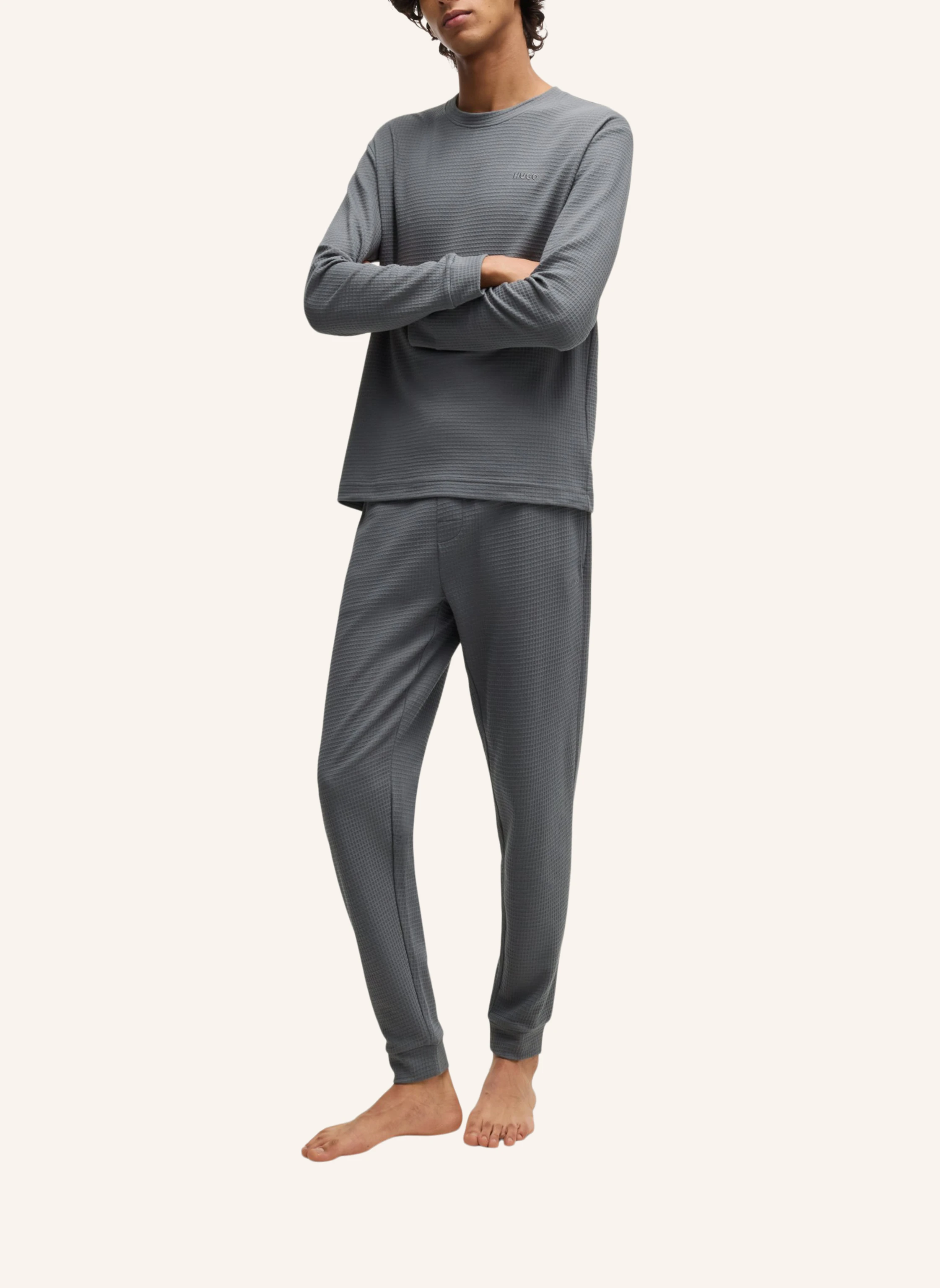 HUGO Pyjama-Oberteil AUSTIN LS SHIRT Regular Fit