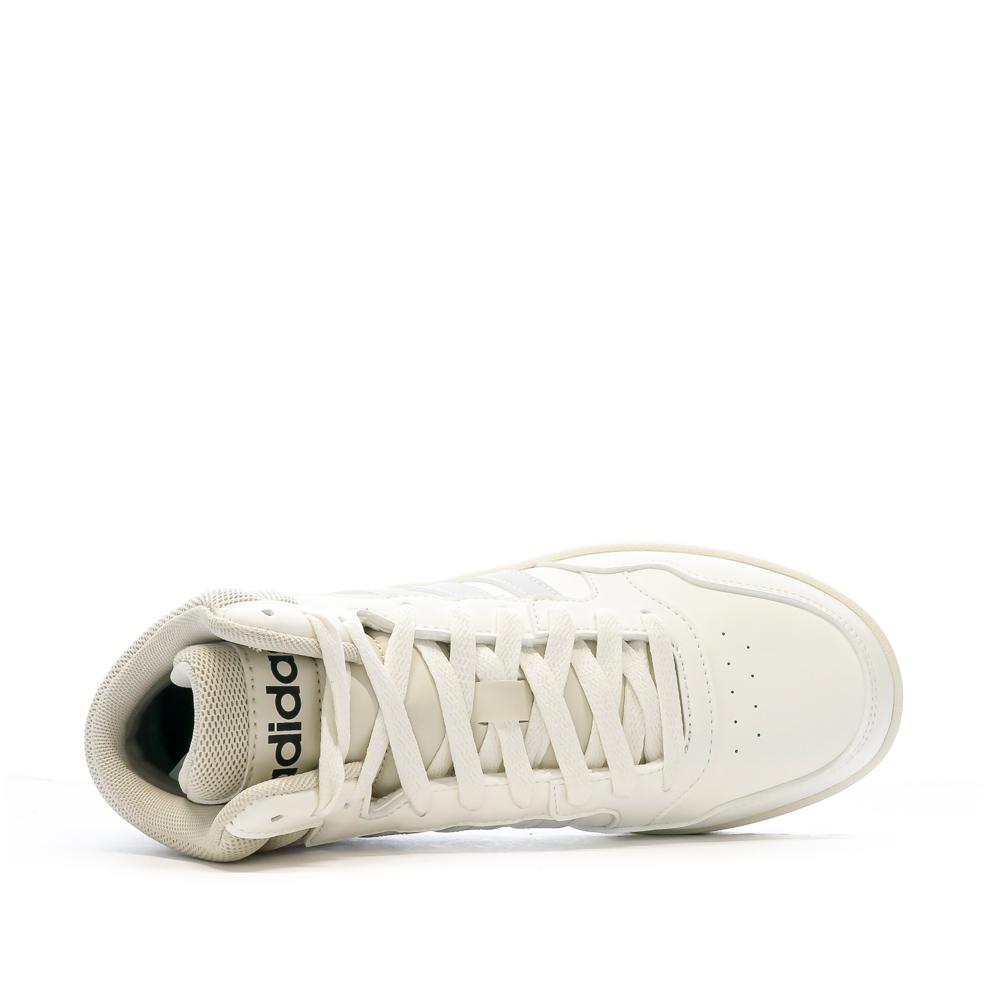Adidas Baskets Beige/Rose Femme Adidas Hoops 3.0