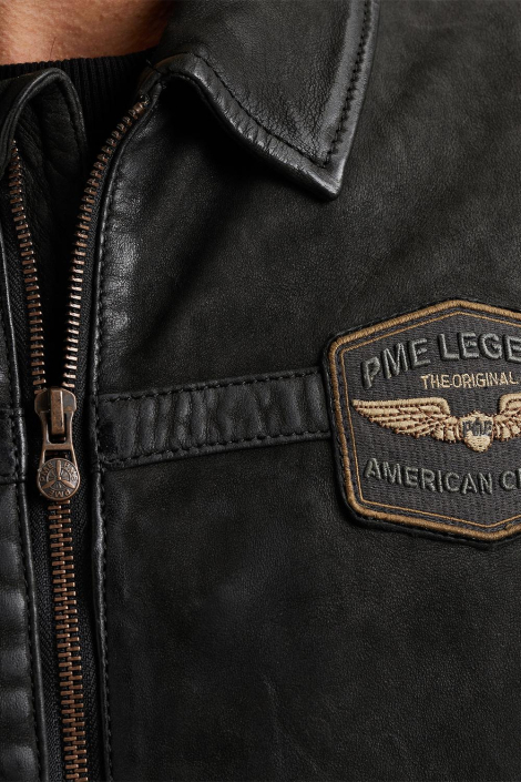 PME legend zwarte heren leren jas