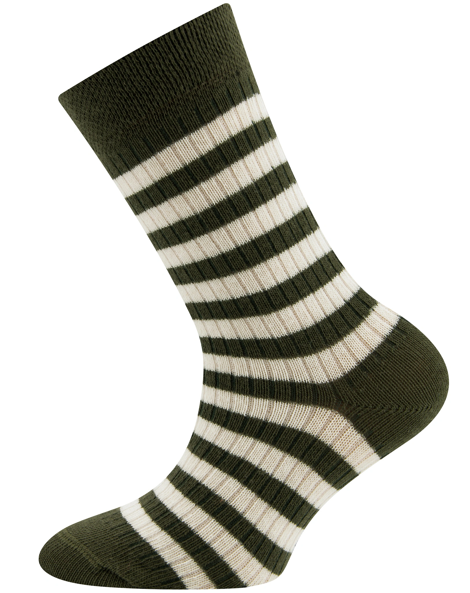 Socken RINGEL/LEOPARD 6er Pack in kupfer/olive