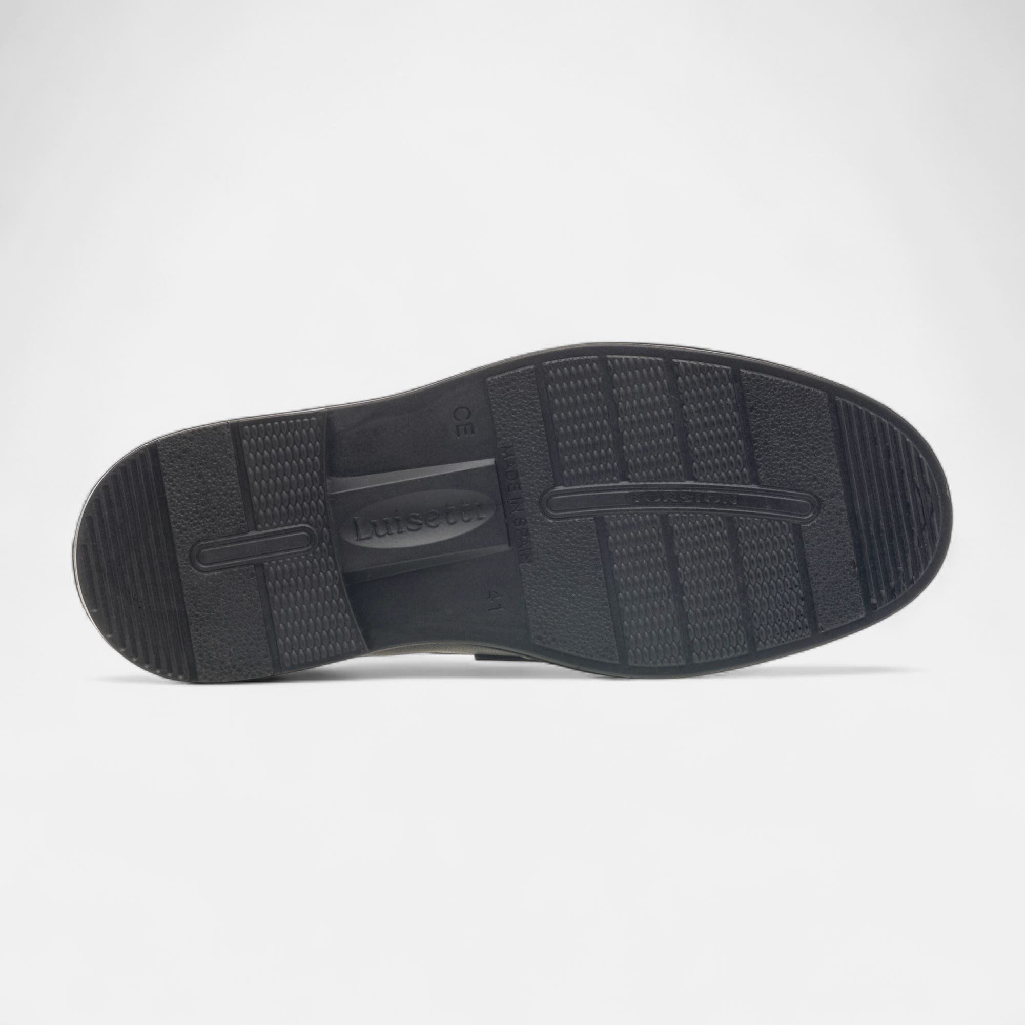 Mocassins pieds sensibles Homme en cuir noir