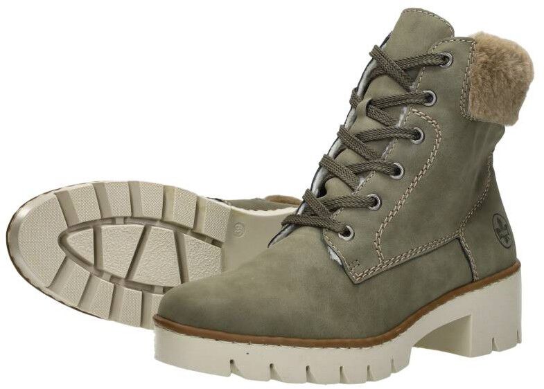 Rieker Veterschoenen Hoog groen