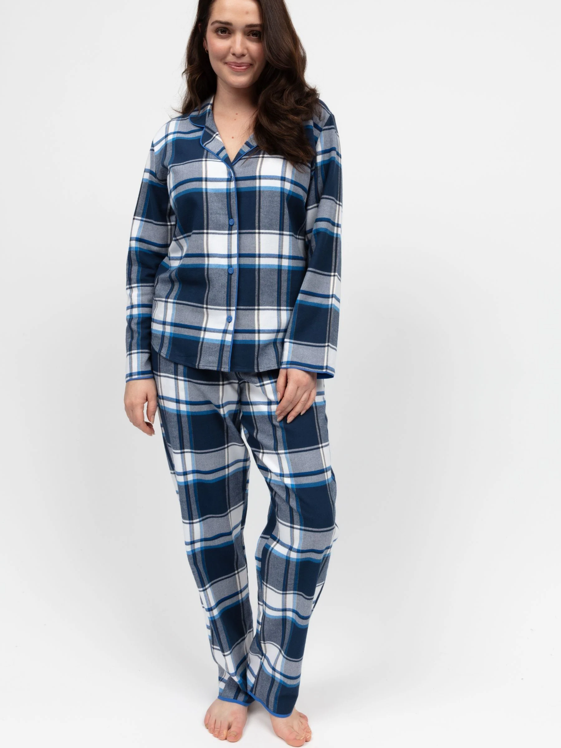 Cyberjammies geruite pyjamaset met lange mouwen