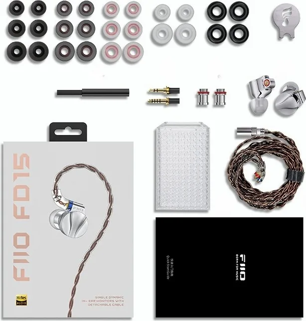 FiiO FD15 Noir Écouteurs intra-auriculaires