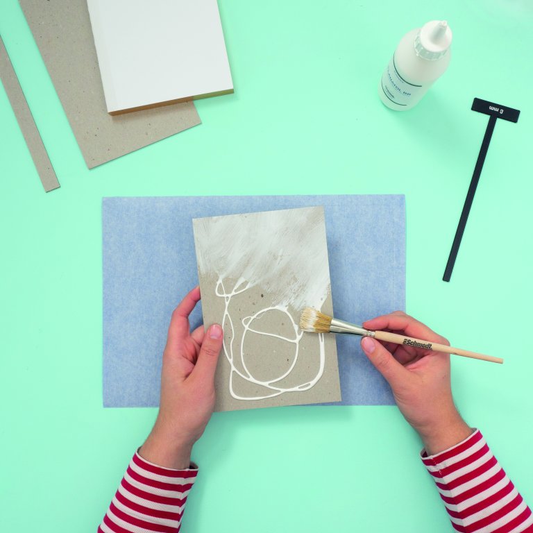 DIY Set, Buchbinden, Hardcover Notizbuch