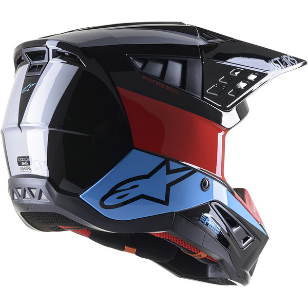 Alpinestars - Casque S-M5 Bond Noir / Rouge / Bleu