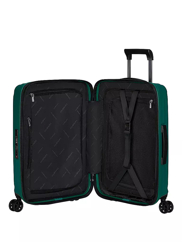 SAMSONITE Trolley  NUON SPINNER 55cm erweiterbar pine green petrol
