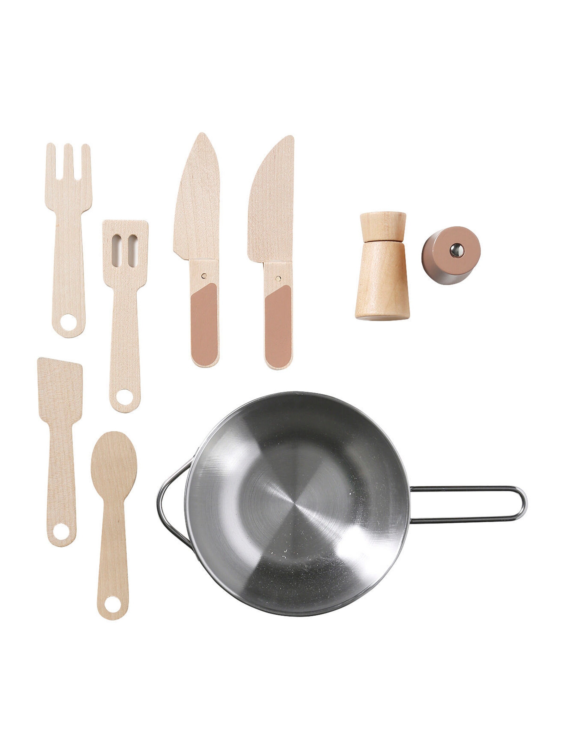 Vertbaudet Retro-Spielküche, Küche aus Holz FSC® karamel/natur mini retro