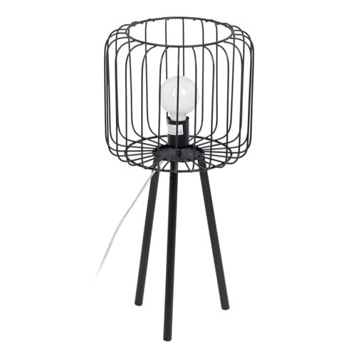 Lampe de salon noir fer