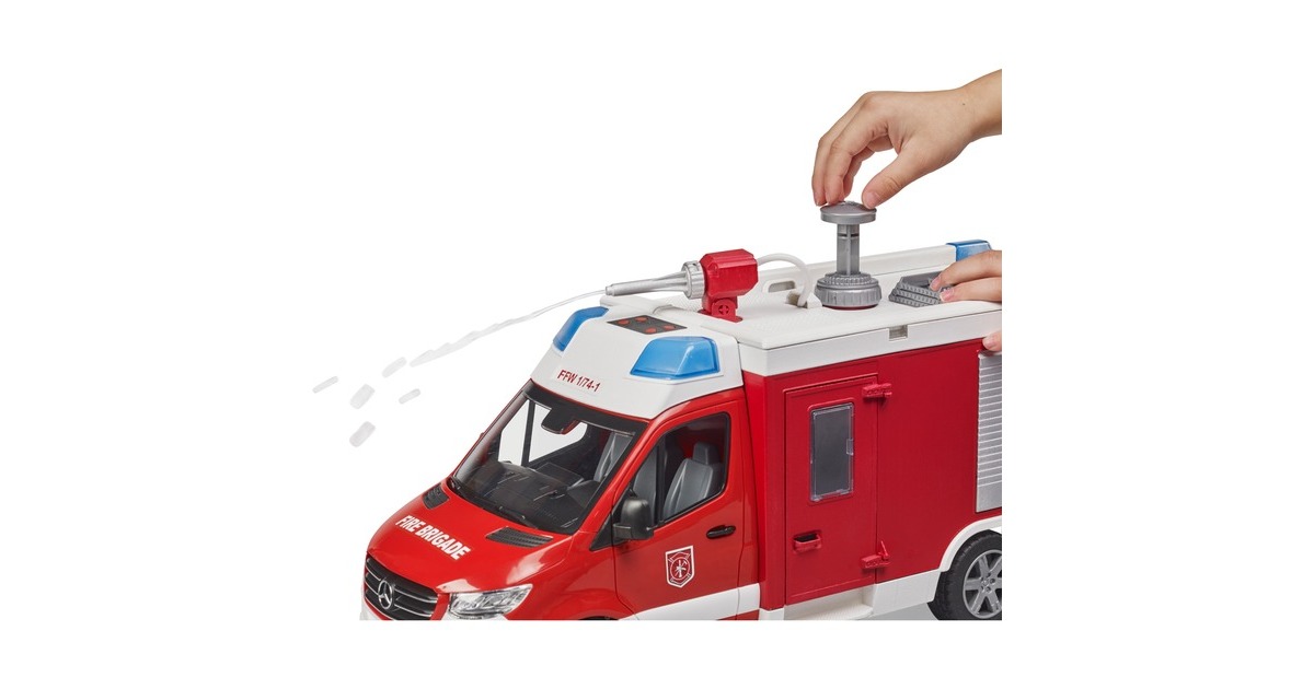 bruderMercedes Benz Sprinter brandweer commandowagen met licht en geluid Modelvoertuig  (02680)