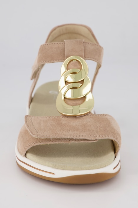 ara Leder-Sandalen, Klettverschluss, Komfortweite