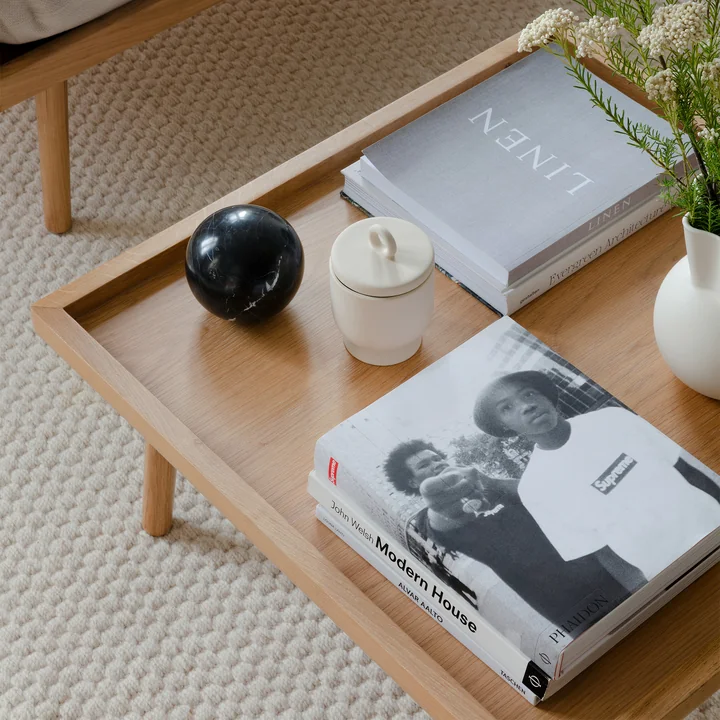 Umage - Lounge Around Shuffle Couchtisch, Eiche natur