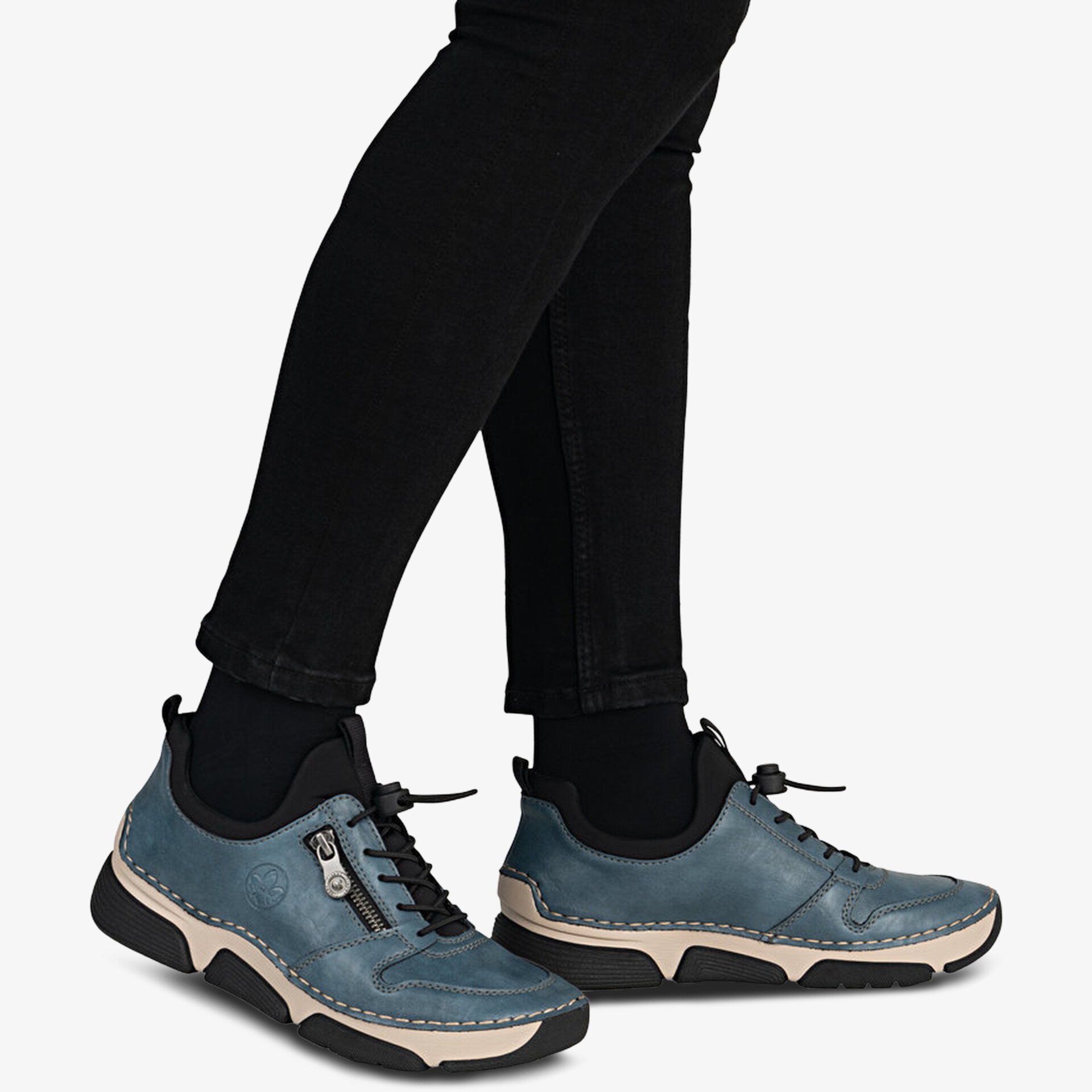 Rieker Damen Halbschuhe - Blau | Jetzt bei reno.de entdecken