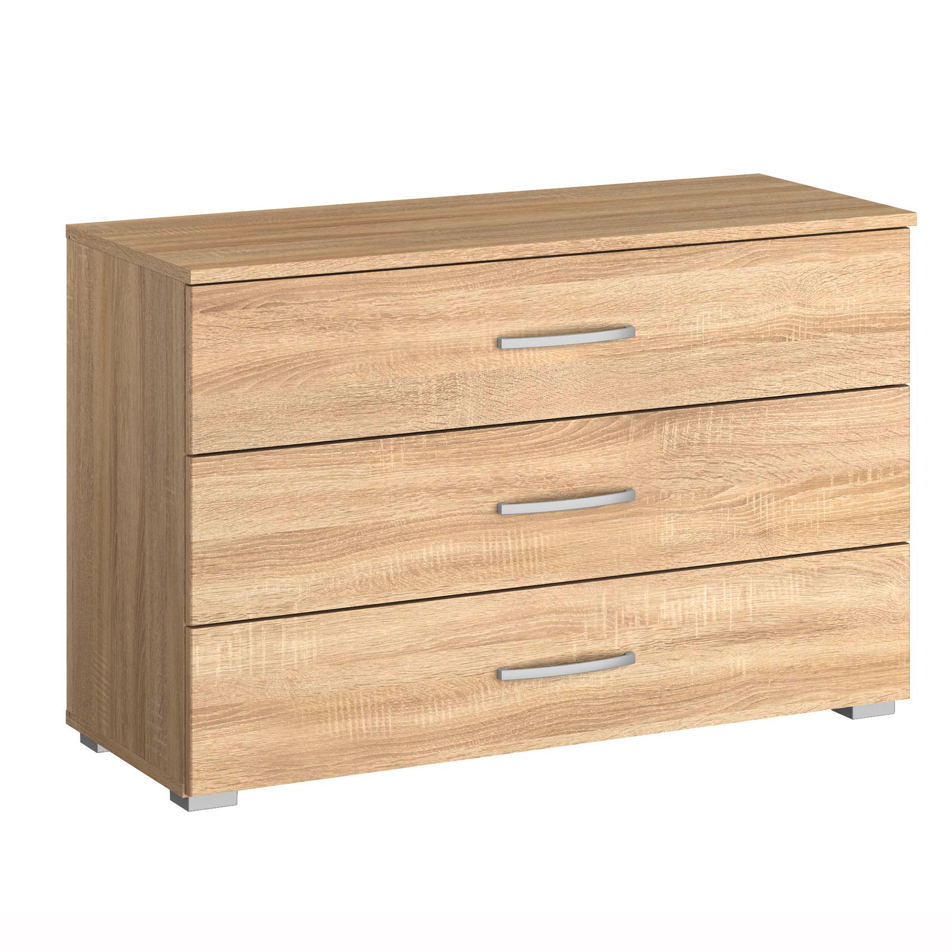 Kommode - Sonoma Eiche - 3 Schubkästen - 93 cm