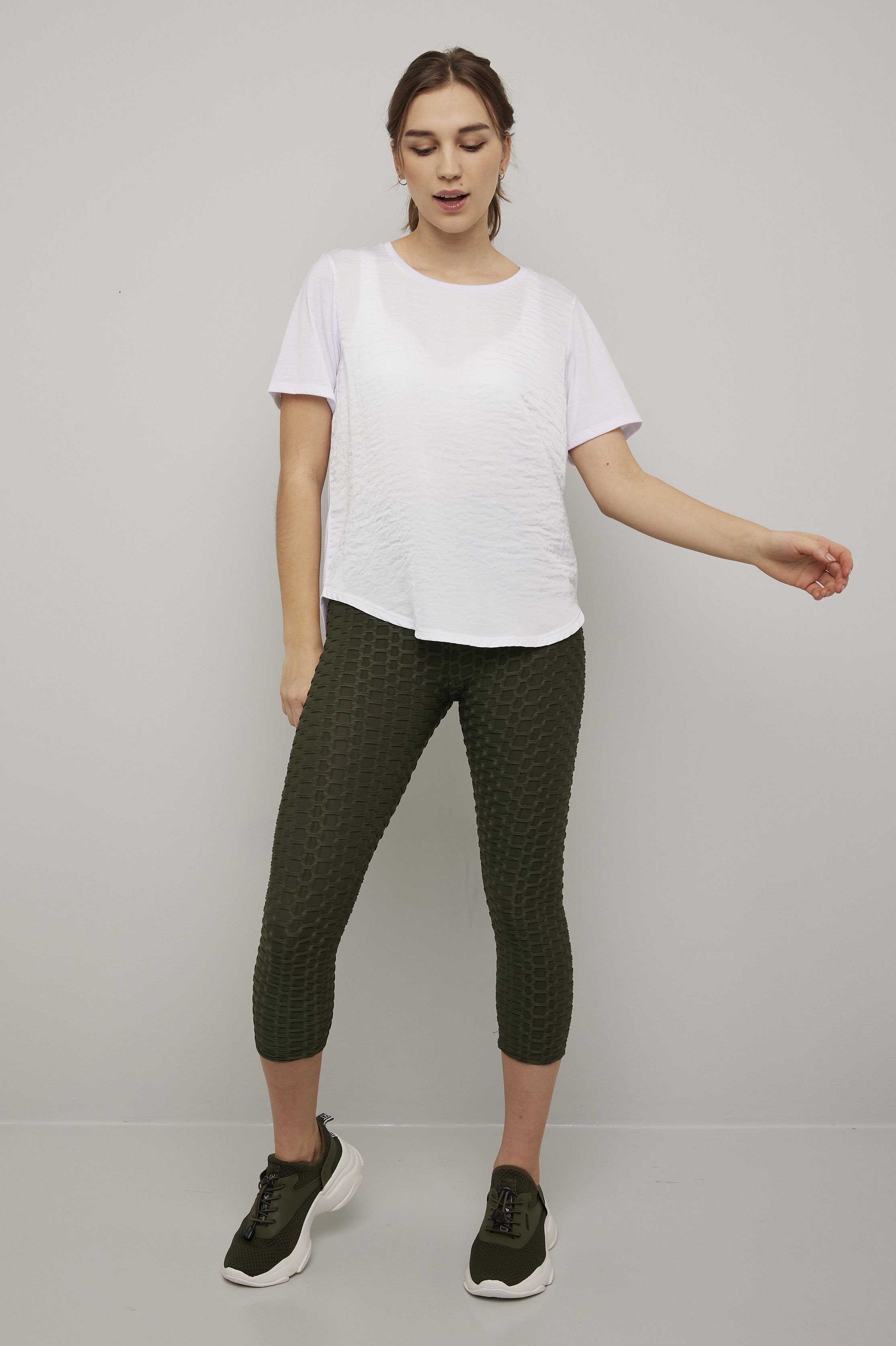 Oceana capri leggings med mønster