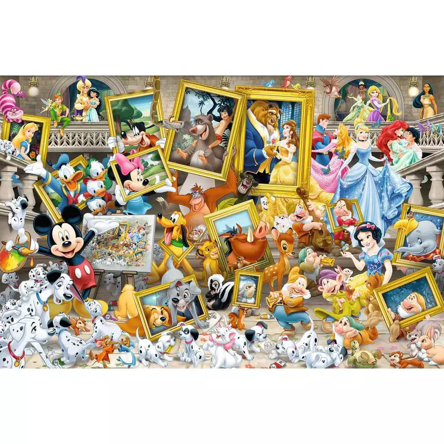 Ravensburger Micky als Künstler bunt