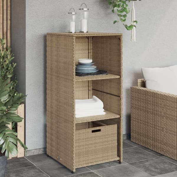 vidaXL Putekasse beige 50x55x115 cm polyrotting