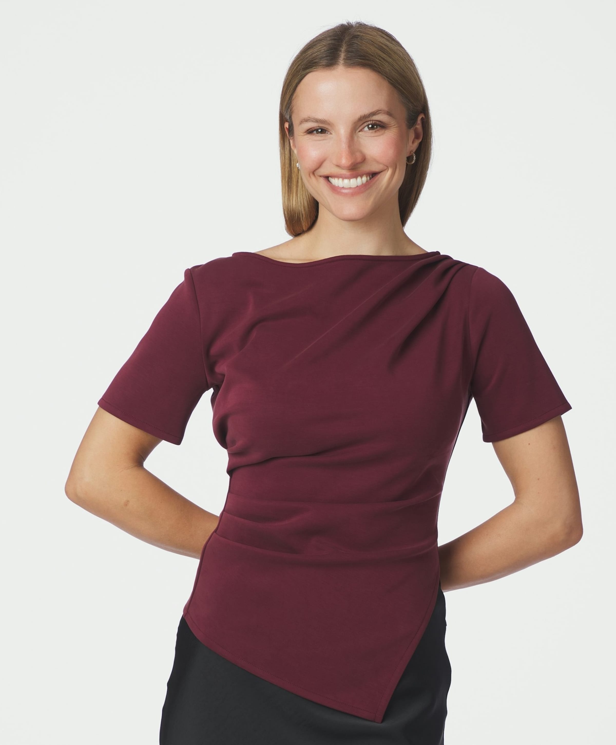 Neo Noir Dames top bordeaux